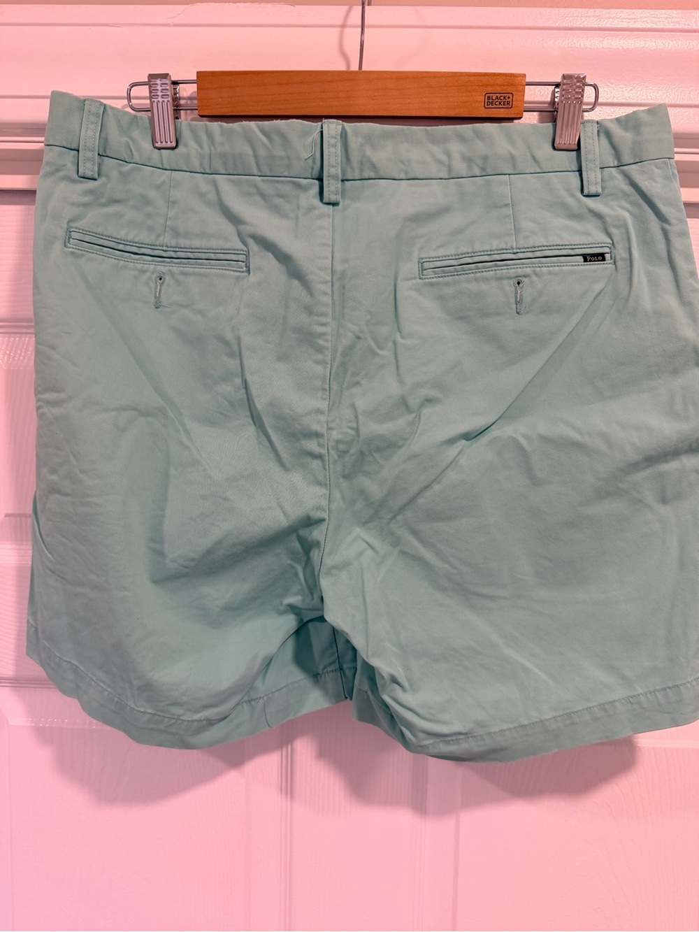Polo by Ralph Lauren Light Mint Flat-Front Chino Shorts - Picture 4 of 5